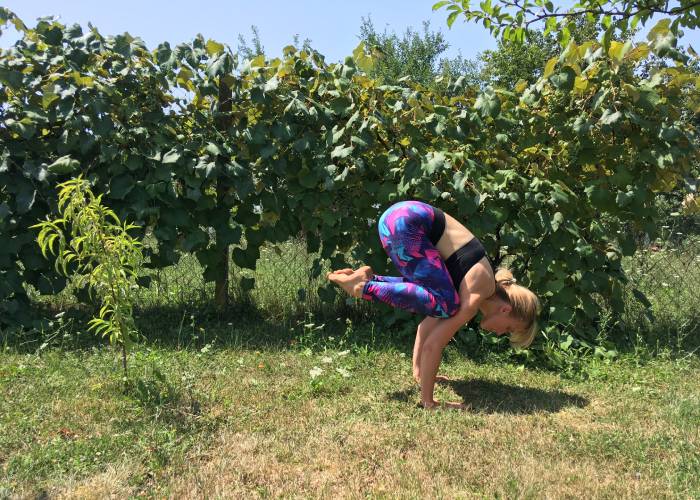 Vinyasa - Bakasana u prirodi