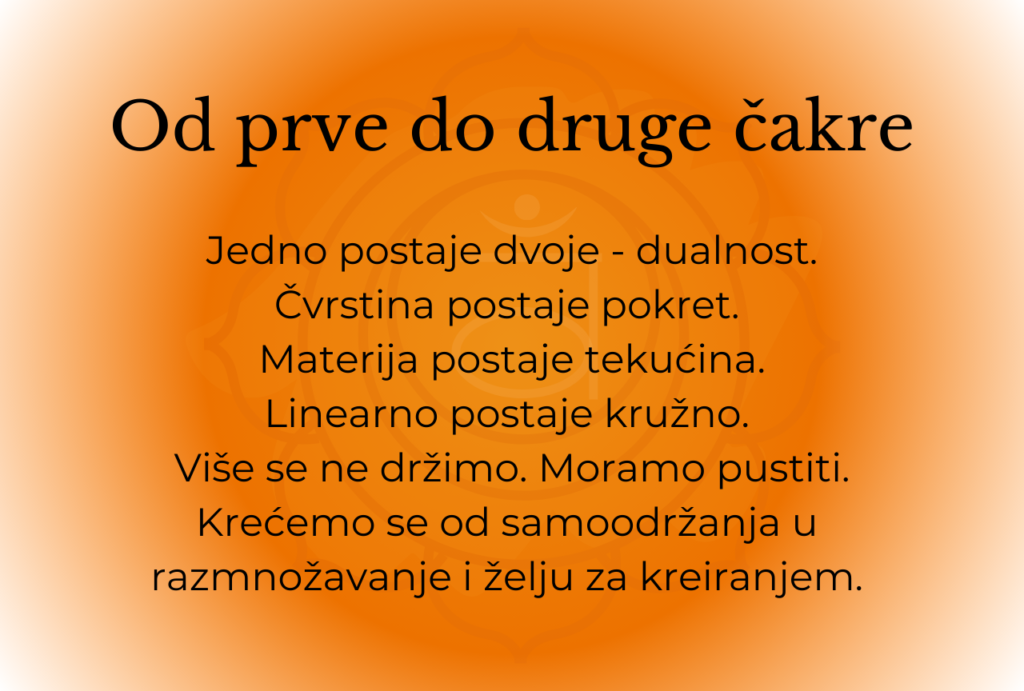 Ilustracija o prvoj i sakralnoj cakri