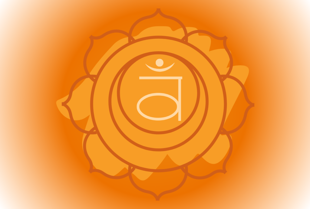 Sakralna cakra ilustracija